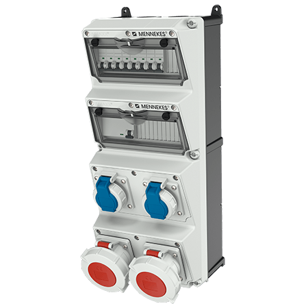 Mennekes AMAXX contactdoos combinatie 4 modules - 940048 - 20022676