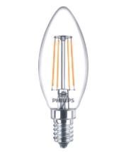 PHILIPS classic ledkaars 3.4w 827 470lm e14 helder fil. dimb - 9515856 - 9515856
