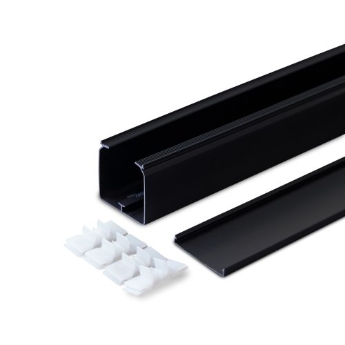 CANALIT Kabelkanaal 60x40mm zwart, 1x2 meter met folie - 952046 2 - 20041789