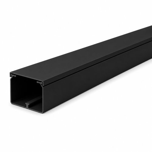 CANALIT Kabelkanaal 60x60mm zwart, 1x2 meter met folie - 952060 - 20041790
