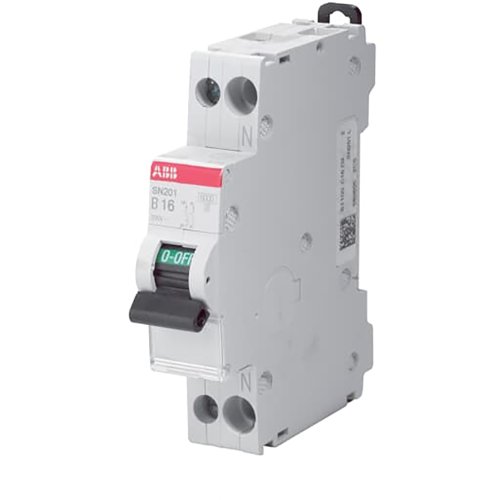 ABB Componenten Installatieautomaat 1P+N, 6kA-10kA, B kar, 20A - 9iba182072 - 20125156