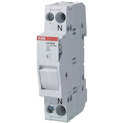 ABB Componenten Zekeringhouder voor 22 x 58mm zekeringen 3 polig + N, max 100A + indic - 9iba182453 - 20124365