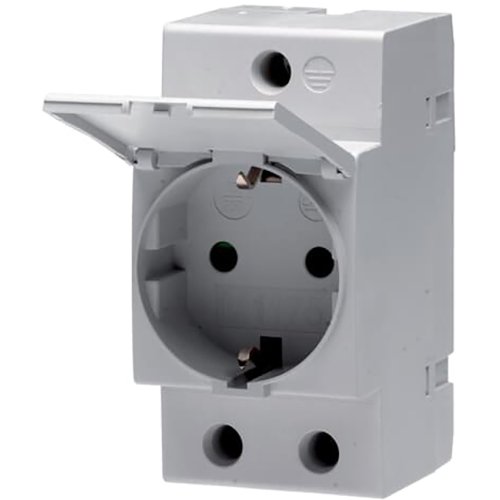 ABB Componenten Contactdoos met randaarde en kinderbeveiliging en afdekplaat - 9iba182637 - 20124386