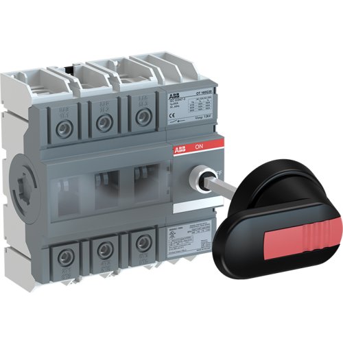 ABB Componenten Lastscheider 3P, 160 A incl. zwarte knop en as - 9iba204747 - 20097042