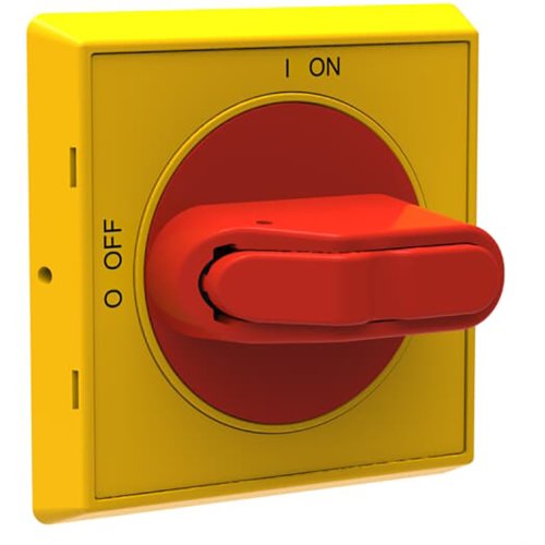 ABB Componenten Bedieningsknop, rood/geel, IP65 klik-montage vergrendelb. (te overbr.) - 9iba206043 - 20095854