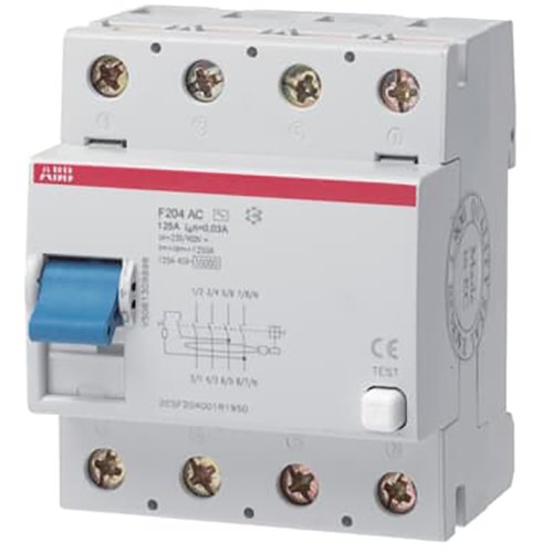 ABB Componenten Aardlekschakelaar 4P, 125A, 500mA, A type Selectief - 9iba208055 - 20124047