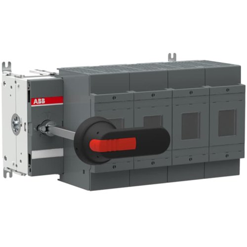 ABB Componenten Veilighedenlastscheider 400A, 4P, DIN, 0,1,2, incl. pistol hendel en a - 9iba212801 - 20095642