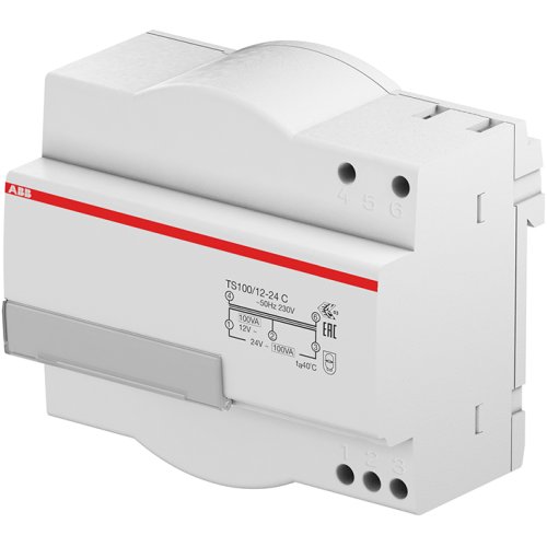 ABB Componenten Veiligheidstrafo 12-24V 100 VA 6 modules - 9iba217252 - 20124421
