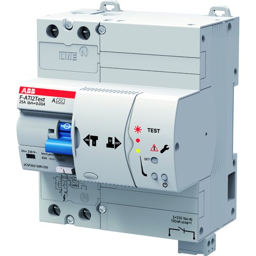 ABB Componenten Aardlekschakelaar, 2P 63 A 30mA auto test van aardlekschakelaar - 9iba217622 - 20124083
