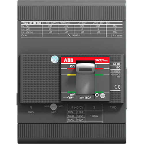 ABB Tmax vermogensschakelaar XT1B 160 TMD 160-1600 4p - 9iba255342 - 6510063