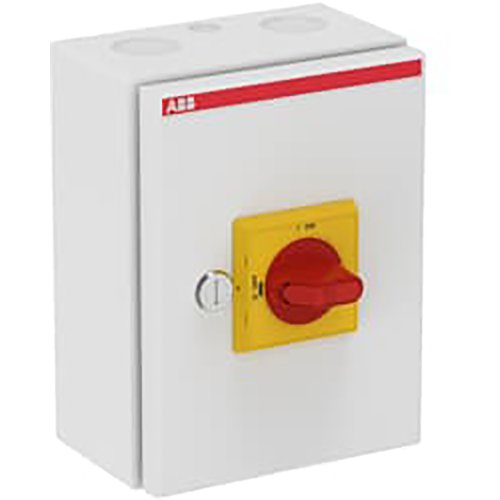 ABB Componenten EMC veiligheidsschakelaar, 3P staal 7,5kW, 2 x M25 + M16, 1 maakcontac - 9paa00000003451 - 20094768