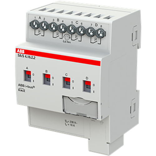 ABB Busch-Jaeger Schakel aktor, standaard KNX 4-voudig, 16 ampere - 9paa00000008201 - 20087870