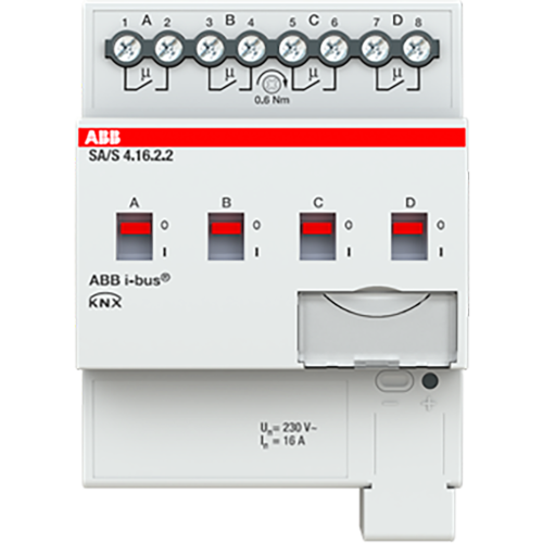 ABB Busch-Jaeger Schakel aktor, standaard KNX 4-voudig, 16 ampere - 9paa00000008203 - 20087870