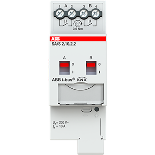 ABB Busch-Jaeger Schakel aktor, standaard KNX 2-voudig, 10 ampere - 9paa00000008208 - 20087865