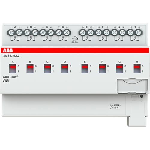 ABB Busch-Jaeger Schakel aktor, standaard KNX 8-voudig, 16 ampere - 9paa00000008249 - 20087871