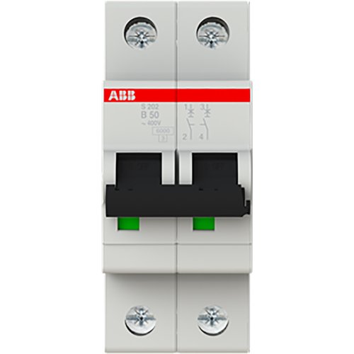 ABB automaat 2p b50 6ka S202-B50 - 9paa00000009991 - 8020546