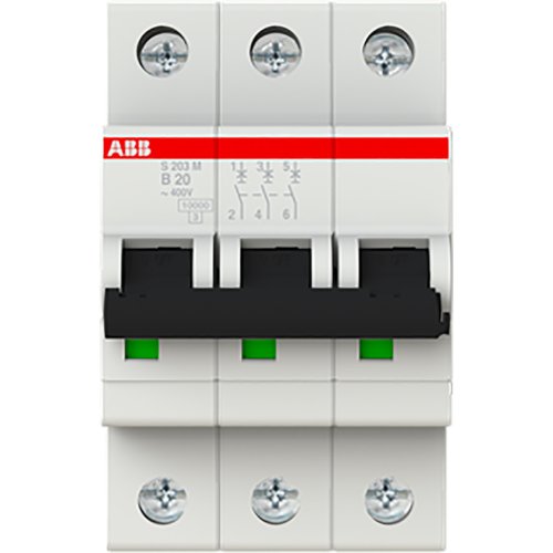 ABB Componenten 10 kA Automaat 3 polig B kar 20A - 9paa00000012012 - 20115862