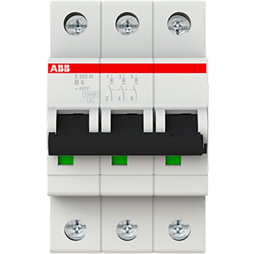 ABB Componenten 10 kA Automaat 3 polig B kar 6A - 9paa00000012027 - 20115846