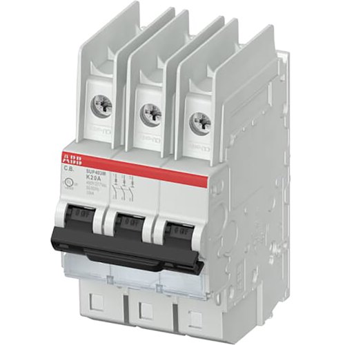 ABB Componenten Installatieautomaat UL489 3 polig, K Karak., 2A, 10kA - 9paa00000012041 - 20112445