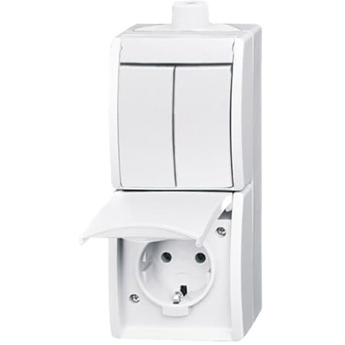 ABB Busch-Jaeger combinatie ra serie opb IP44 ocean-alpin - 9paa00000018730 - 20088233