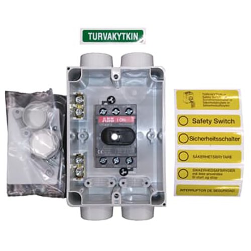ABB Componenten Werkschakelaar 3P 7,5kW, 2xM25, 1M zwarte ronde knop - 9paa00000021959 - 20094447