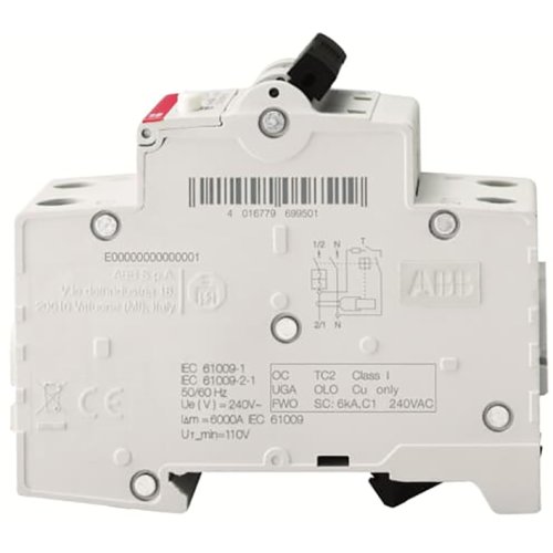 ABB Componenten Aardlekautomaat 1P+N, B Kar, 13A, 30mA, UL/CSA - 9paa00000027083 - 20124766