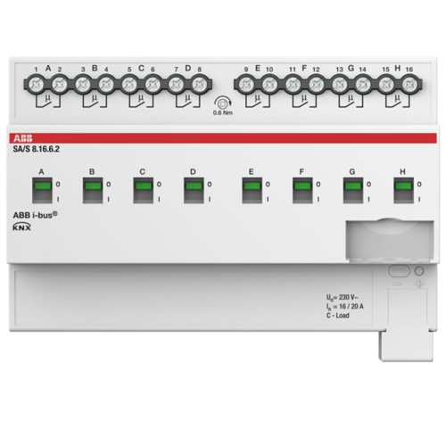 ABB Busch-Jaeger Schakel aktor, professioneel KNX 8-voudig 16 ampere, energiefunctie - 9paa00000031076 - 20087879