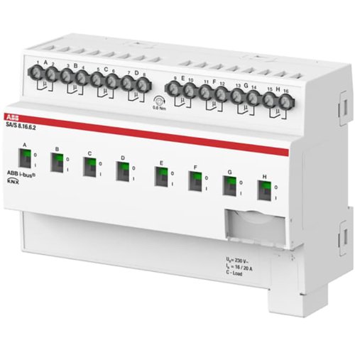 ABB Busch-Jaeger Schakel aktor, professioneel KNX 8-voudig 16 ampere, energiefunctie - 9paa00000031077 - 20087879
