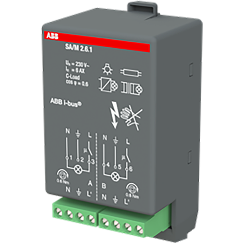 ABB Busch-Jaeger KNX schakelaktormodule 2x16A - 9paa00000040831 - 20087793