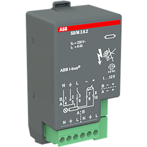 ABB Busch-Jaeger KNX schakel/dimaktormodule 2x6A - 9paa00000040914 - 20087797