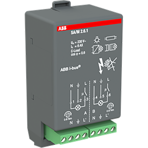 ABB Busch-Jaeger KNX schakelaktormodule 2x16A - 9paa00000040920 - 20087793