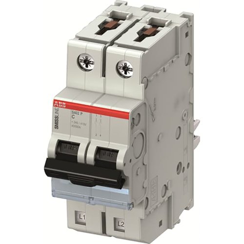 ABB Componenten Installatieautomaat SmissLine 2 polig, C Kar. 13A, 40 kA - 9paa00000041928 - 20112543