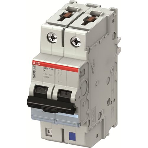 ABB Componenten Installatieautomaat SmissLine 1 polig + N, K Kar. 13A, 40 kA - 9paa00000041949 - 20112605