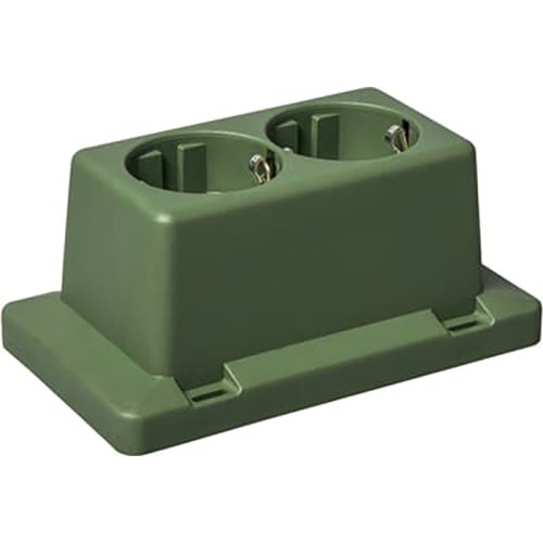 ABB Installatiedozen en -kasten Deksel 3611 groen met 2-voudige WCD  gerecycled kunststof - 9paa00000053107 - 20087447