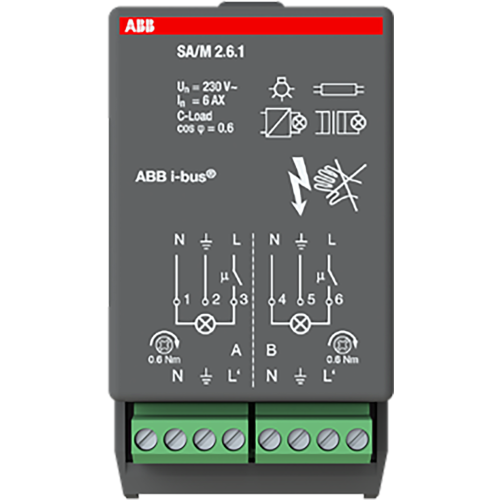ABB Busch-Jaeger KNX schakelaktormodule 2x6A - 9paa00000084746 - 20087760