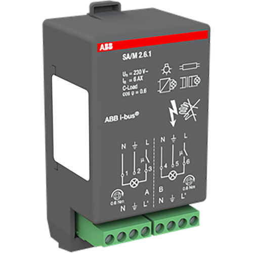 ABB Busch-Jaeger KNX schakelaktormodule 2x6A - 9paa00000084785 - 20087760