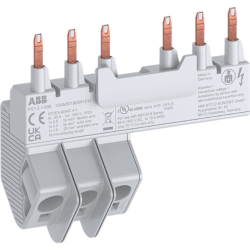 ABB Componenten Kamrail 2x MS132-K + 1 hulpcontact, 65A - 9paa00000085251 - 20091973