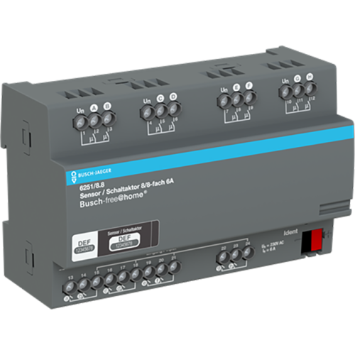 ABB Busch-Jaeger FaH aktor m ingangen 8v 6A DIN-rail - 9paa00000085311 - 20090384
