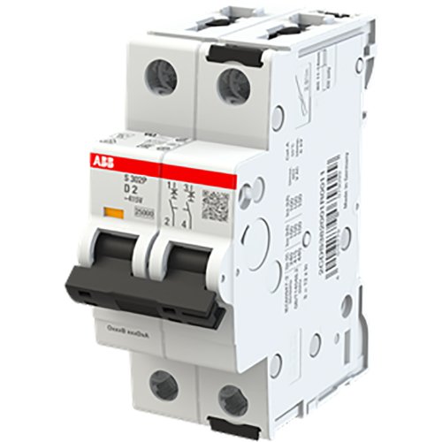 ABB Componenten Installatie automaat 25kA, 2P, Kar D 2A - 9paa00000085596 - 20116771