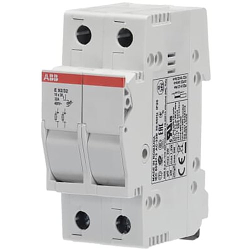 ABB Componenten zekeringschakelhouder, 2p max 32A, voor 10,3x38mm fuse - 9paa00000090197 - 20124334