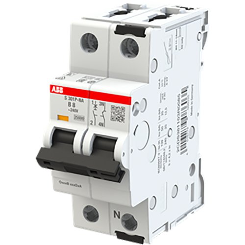 ABB Componenten Installatie automaat 25kA, 1P+N, Kar B 8A - 9paa00000091602 - 20116701