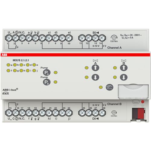ABB Busch-Jaeger Heating/Cooling Circuit Controller ClimaEco KNX 0-10V, 2-voudig, handb - 9paa00000094990 - 20087845