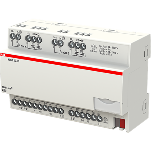 ABB Busch-Jaeger Heating/Cooling Circuit Controller ClimaEco KNX 3-Point, 2-voudig, MDR - 9paa00000094995 - 20087846