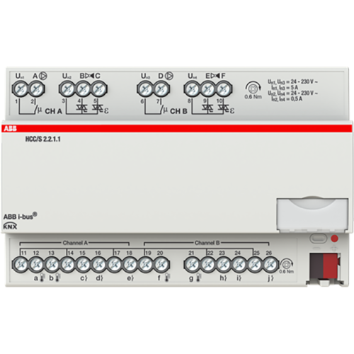 ABB Busch-Jaeger Heating/Cooling Circuit Controller ClimaEco KNX 3-Point, 2-voudig, MDR - 9paa00000095024 - 20087846