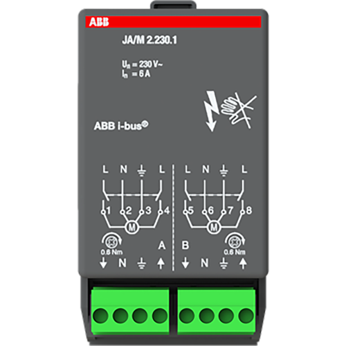 ABB Busch-Jaeger KNX jaloezie aktormodule 2x230V - 9paa00000095078 - 20087761
