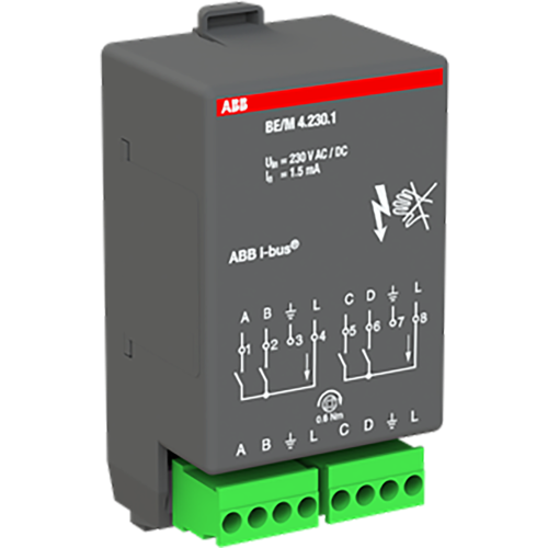ABB Busch-Jaeger KNX binaire ingangsmodule 4x230V - 9paa00000095091 - 20087763