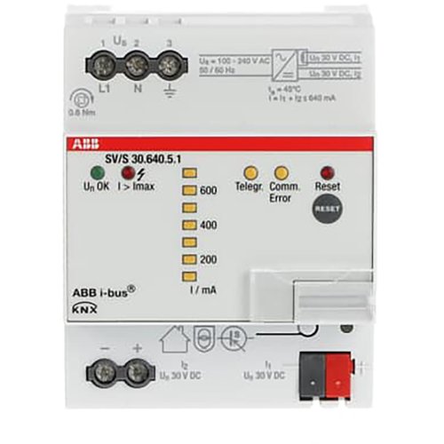 ABB Busch-Jaeger KNX voeding 640mA diagnose DIN-rail - 9paa00000098026 - 20087808