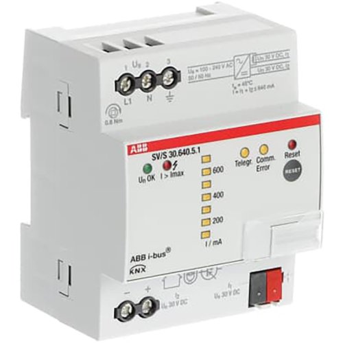 ABB Busch-Jaeger KNX voeding 640mA diagnose DIN-rail - 9paa00000098028 - 20087808