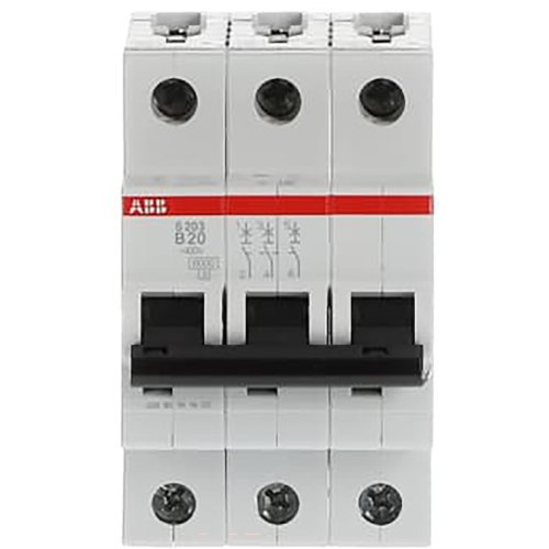 ABB automaat 3p b20 6ka S203-B20 - 9paa00000098059 - 8024635