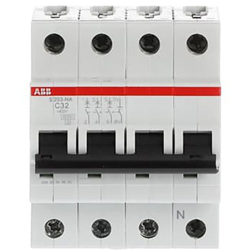 ABB automaat 3p+n c32 6ka S203-C32NA - 9paa00000098065 - 8024853